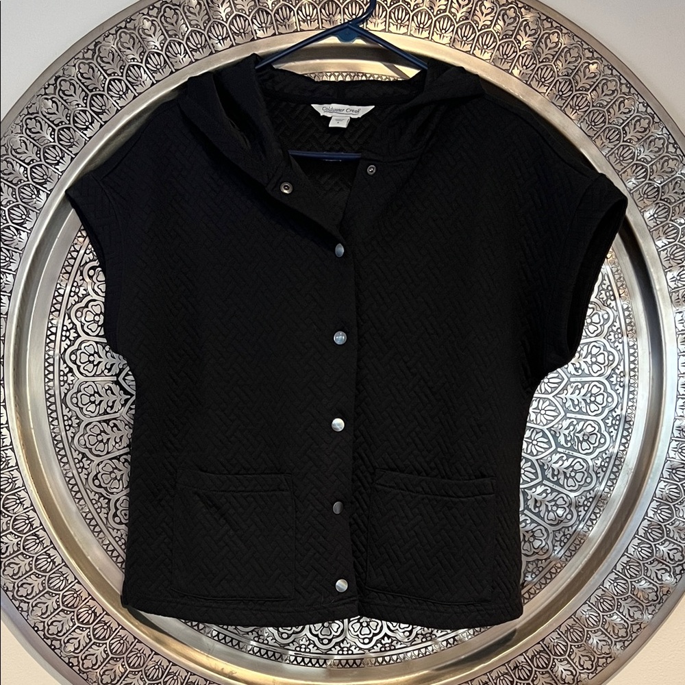Cap Sleeve Quilted Vest S